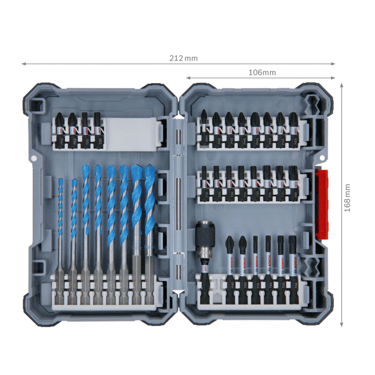 Set MultiConstrución Brocas +puntas para atornillar ImpctControl 35pzs7