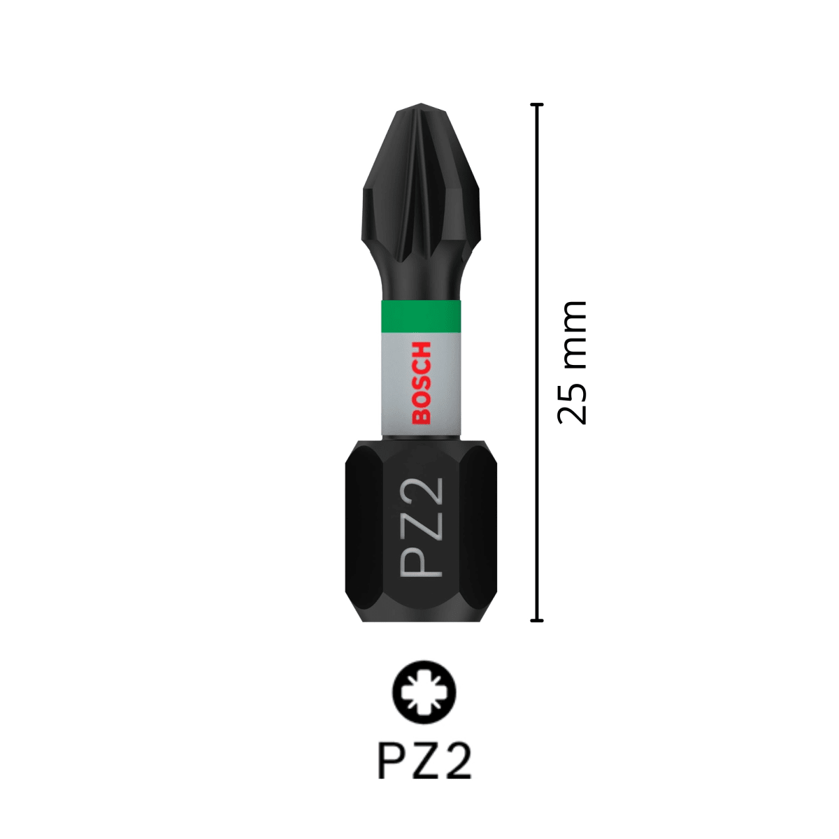Set Puntas de Impacto Control Acero PRO PZ2 x 25mm 8 piezas Bosch2