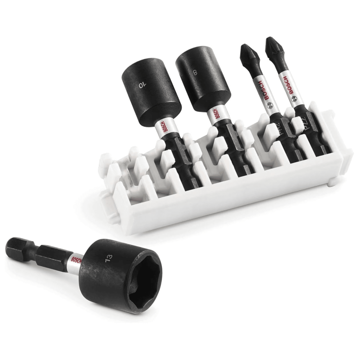 Set de Puntas y dados Impact Control 5 piezas/Dados 8-10-13mm +PH2+PZ22