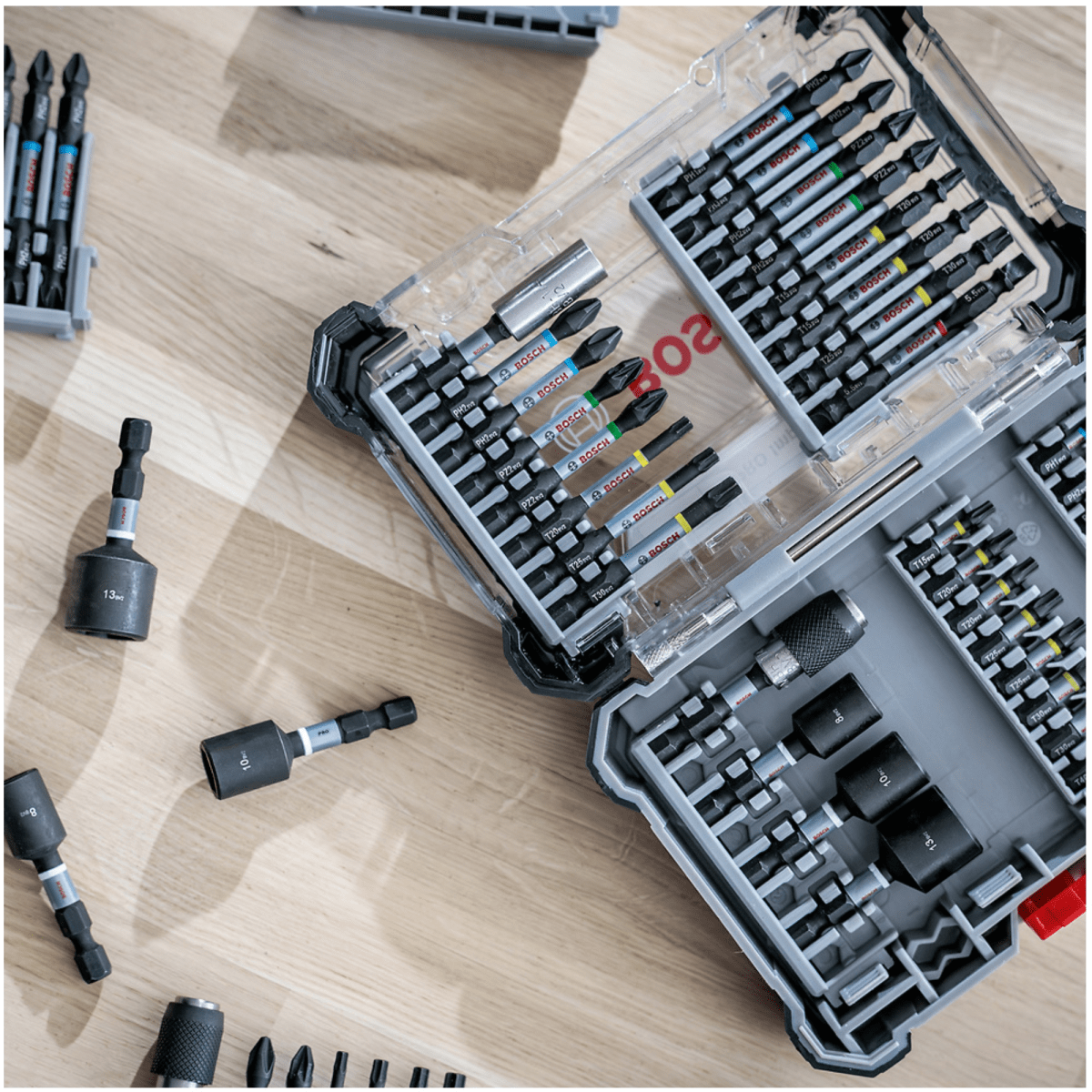 Set de Puntas y dados Impact Control 5 piezas/Dados 8-10-13mm +PH2+PZ26