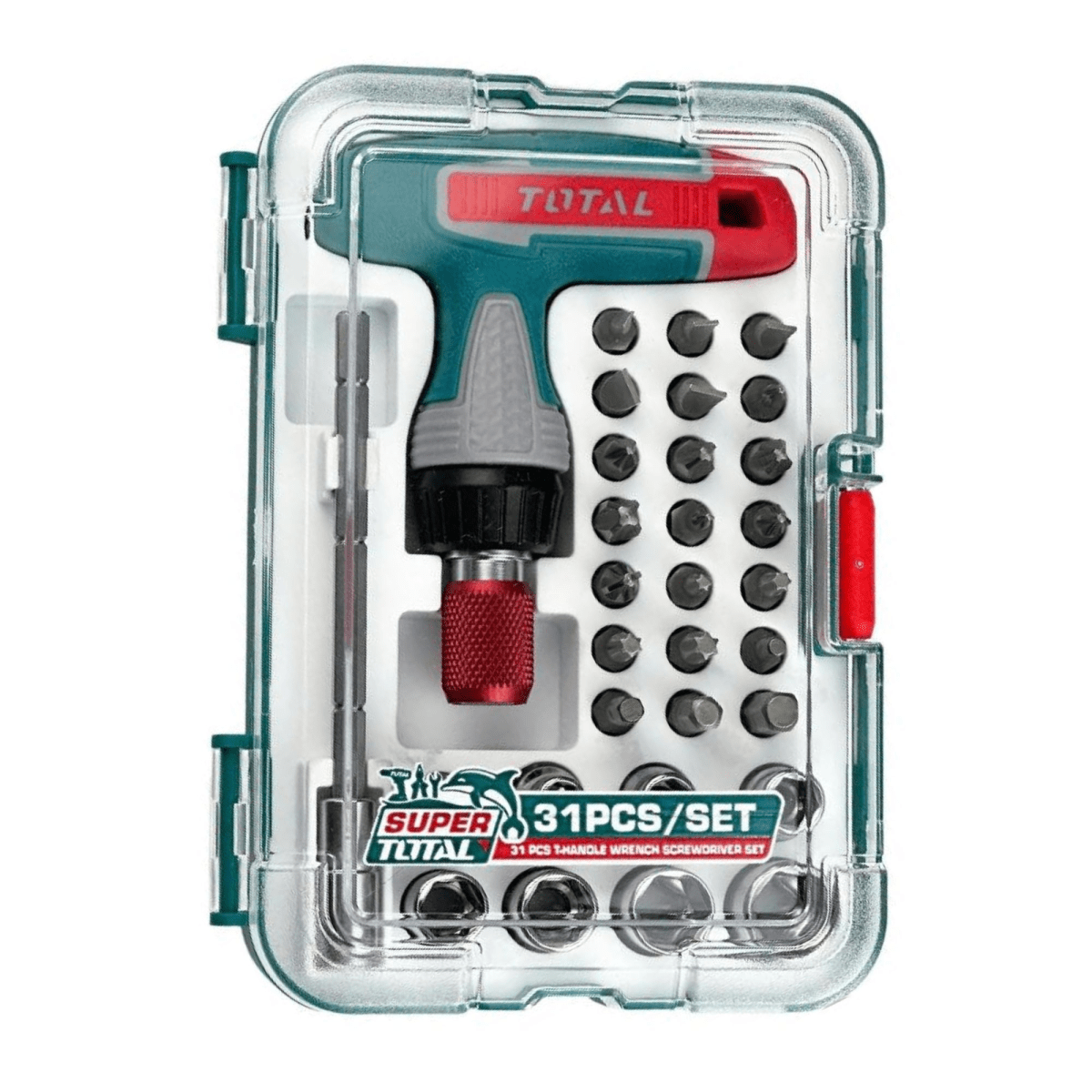 Punta destornillador jgo x 31pz + mango en T1