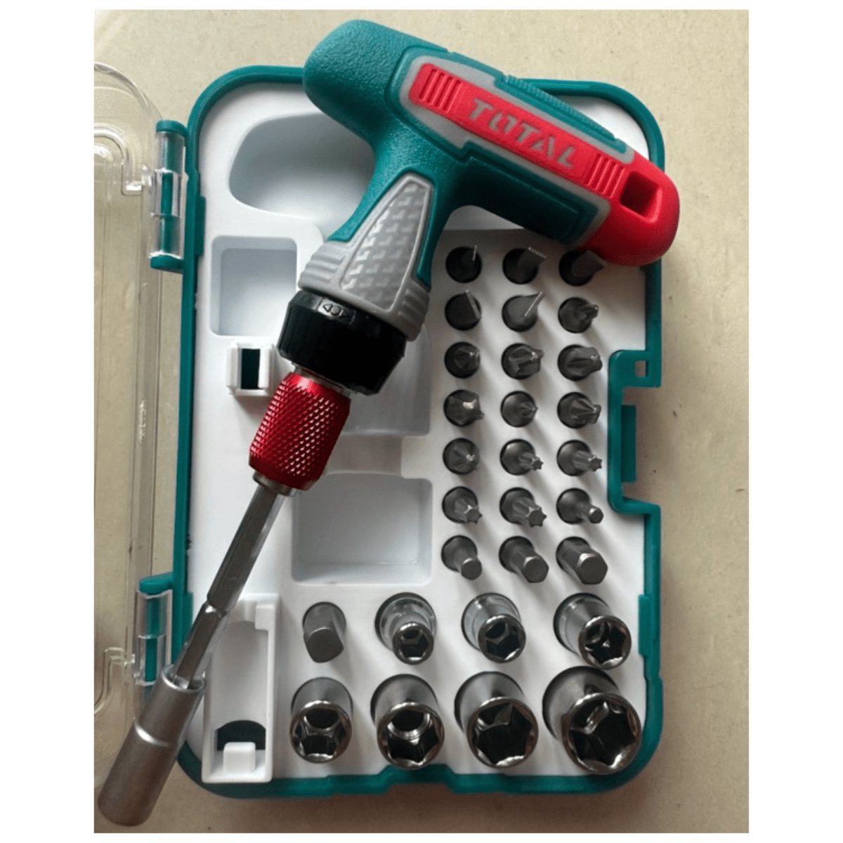 Punta destornillador jgo x 31pz + mango en T6