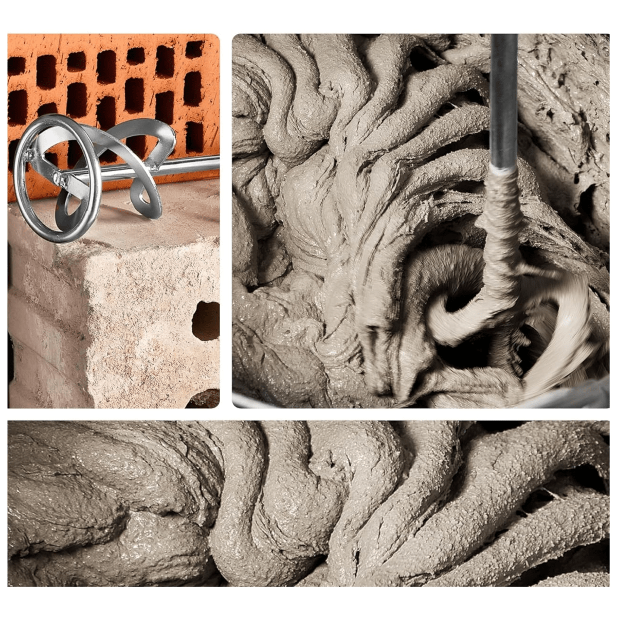 Mezclador Revolvedor de mortero pegamento porcelanato cemento 1400W4