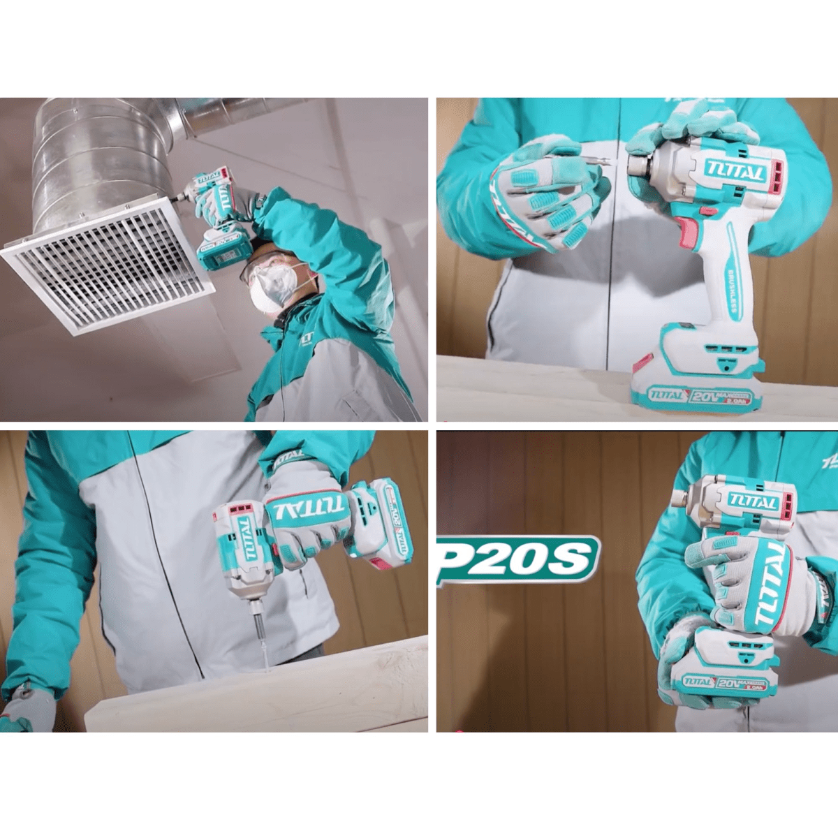 Taladro Percutor inalambrico Atornillador de Impacto Brushless 20V5