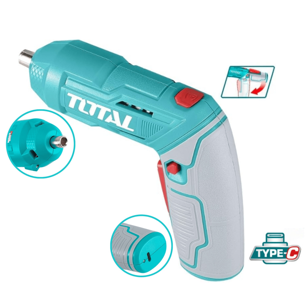 Atornillador 4V en Maleta con entrada Tipo C5