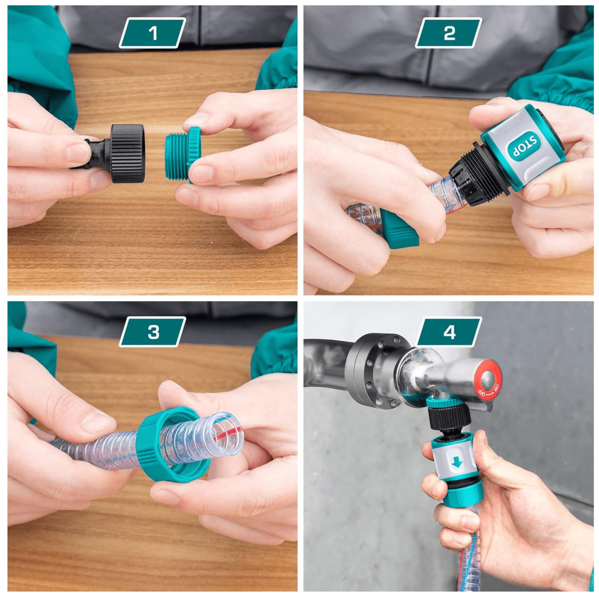 conectores rápido para hidrolavadora,  manguera de riego conector click5