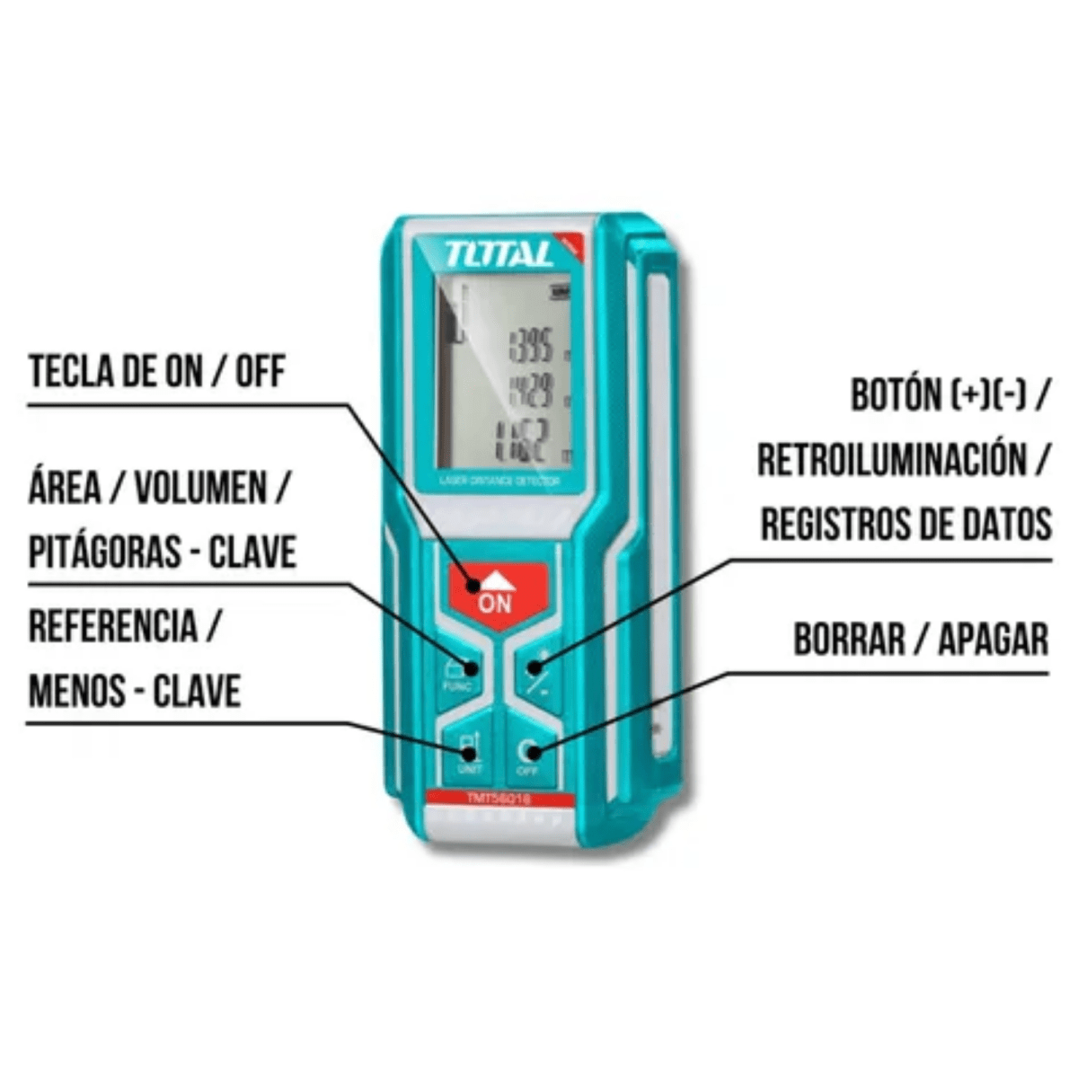 MEDIDOR LASER DISTANCIOMETRO 60Mts TOTAL2