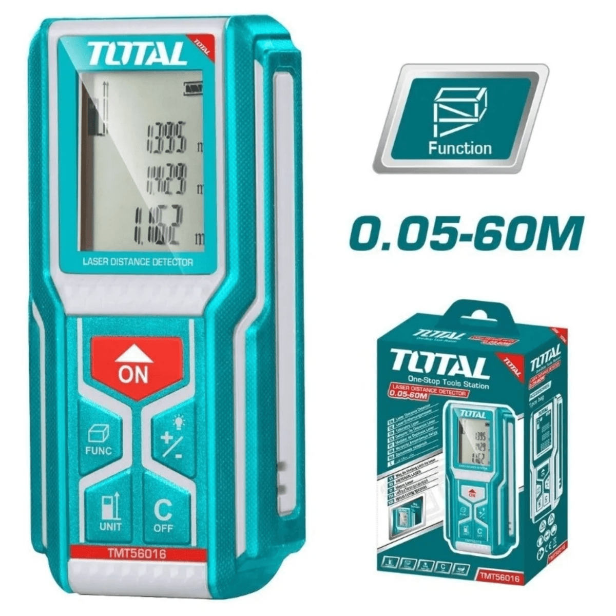 MEDIDOR LASER DISTANCIOMETRO 60Mts TOTAL4