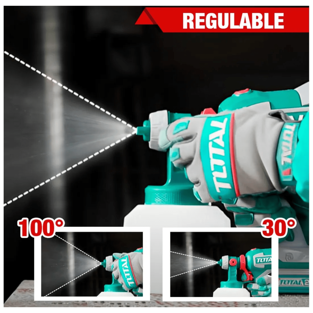 PISTOLA PARA PINTAR COMPRESORA INALAMBRICA 20V TSGLI2004 TOTAL5