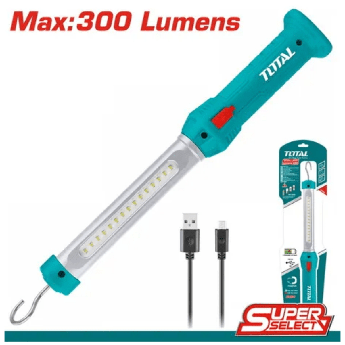 LAMPARA DE TRABAJO, RECARGABLE 3.6V  TWLI35261 TOTAL5