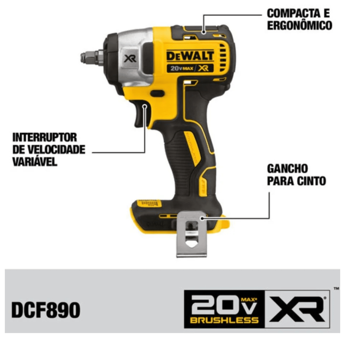 COMBO Taladro Percutor llave de impacto 20V BRUSHLESS ATOMIC DEWALT7