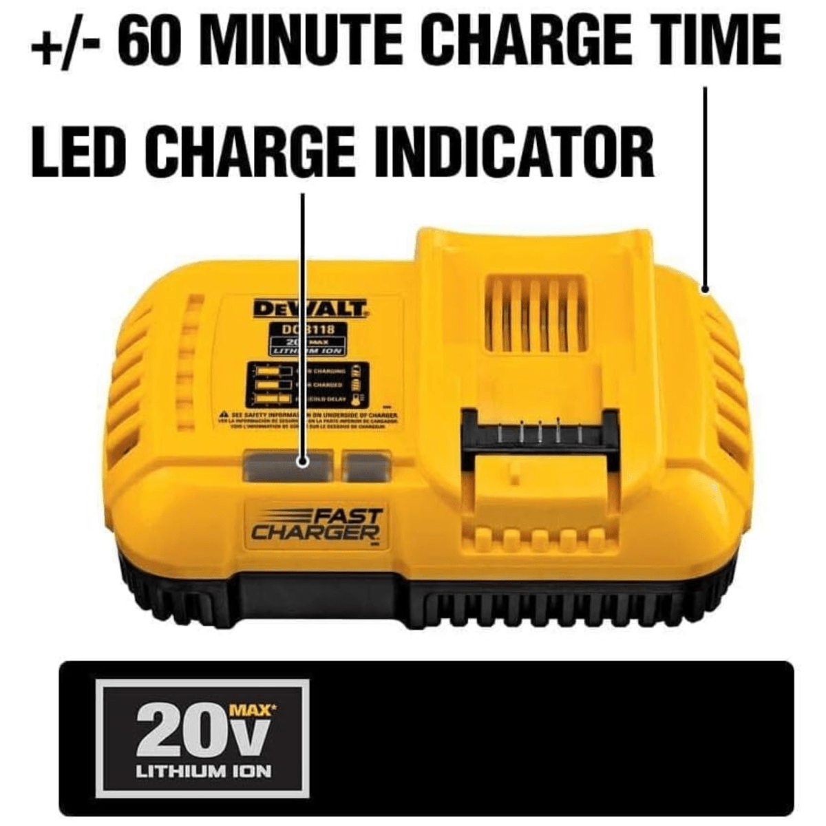 BATERIA 20V Y 60V 9A Cargador Rápido 20V 8A COMBO FLEXVOLT DEWALT8