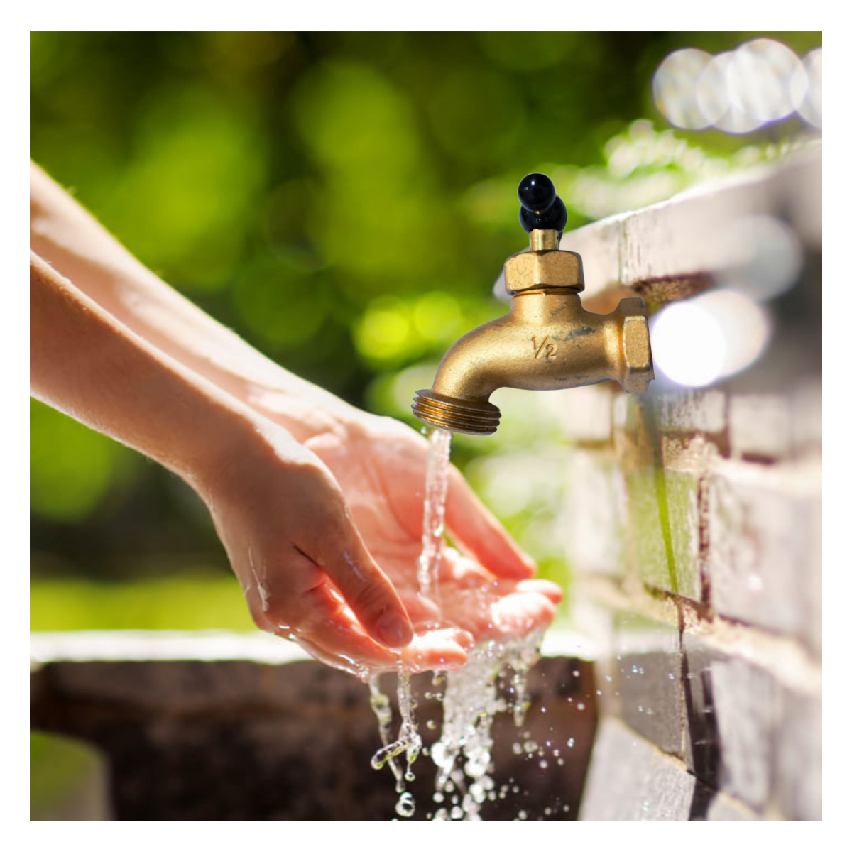 Caño jardín lavandería 1/2