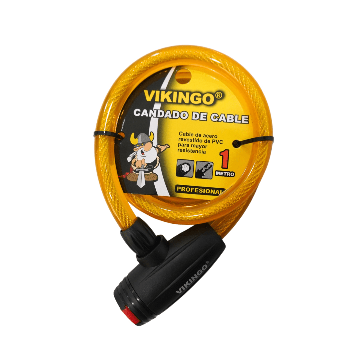 Candado cadena para bicicleta 10mm 1 metro. VIKINGO3