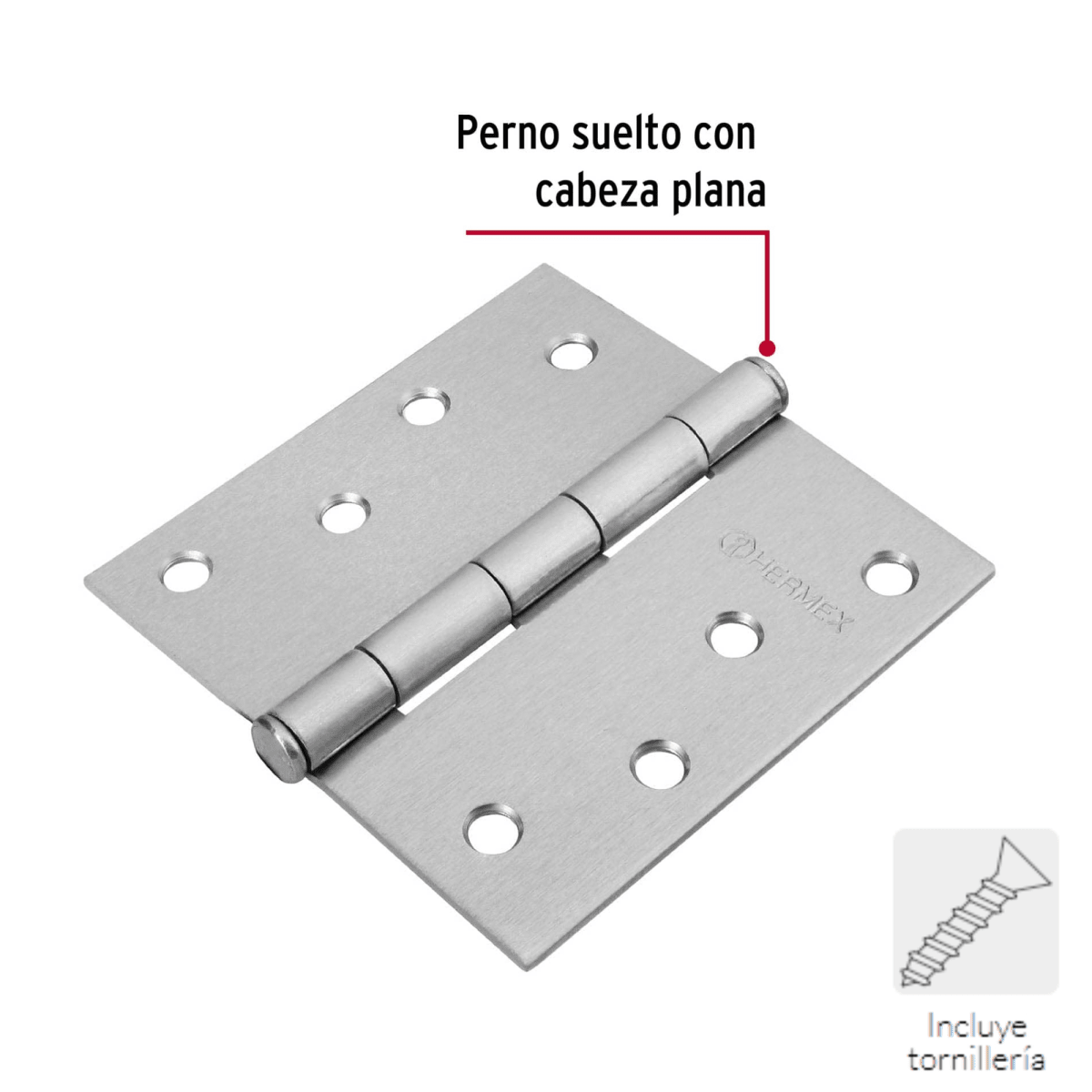 Bisagra cuadrada 4x4 