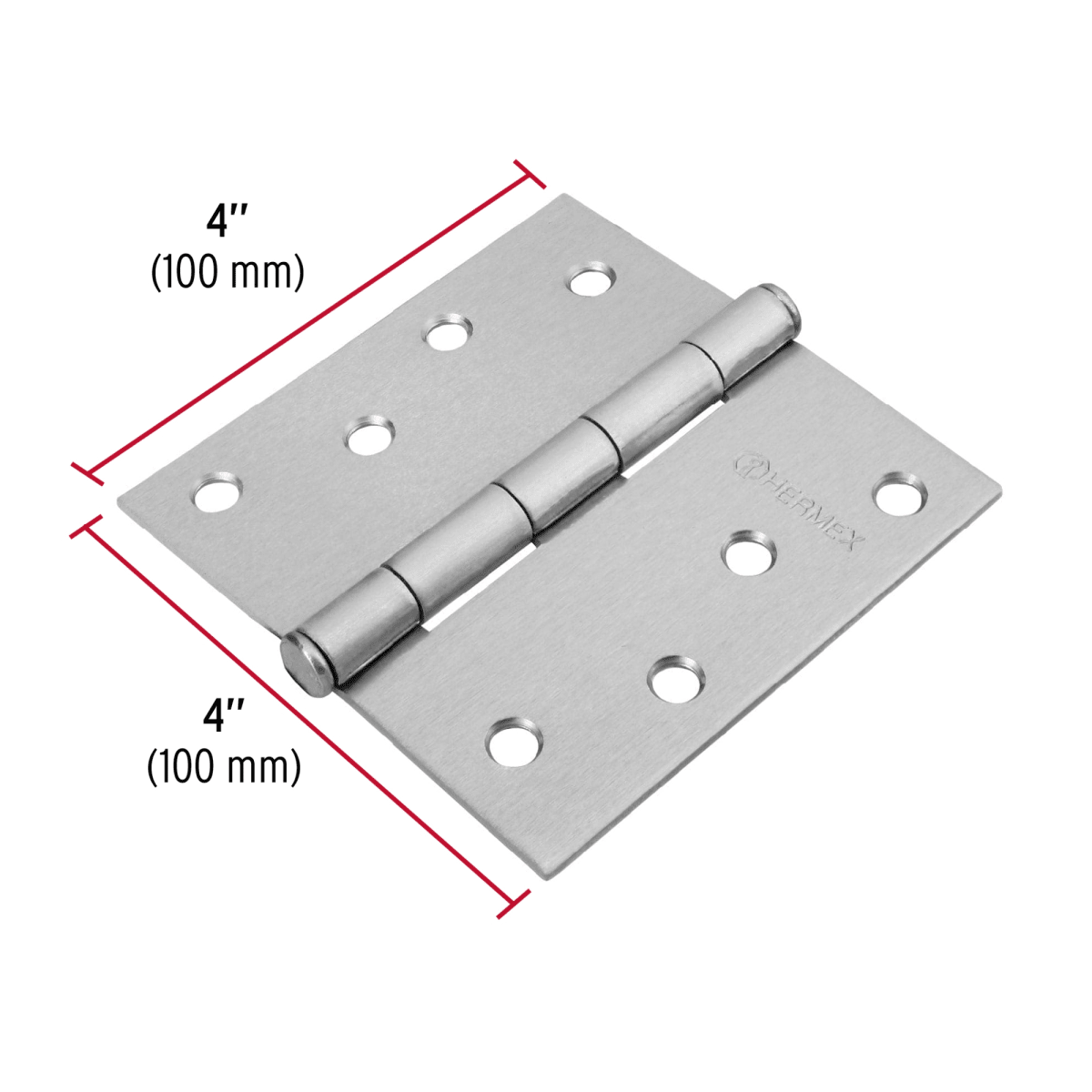 Bisagra cuadrada 4x4 