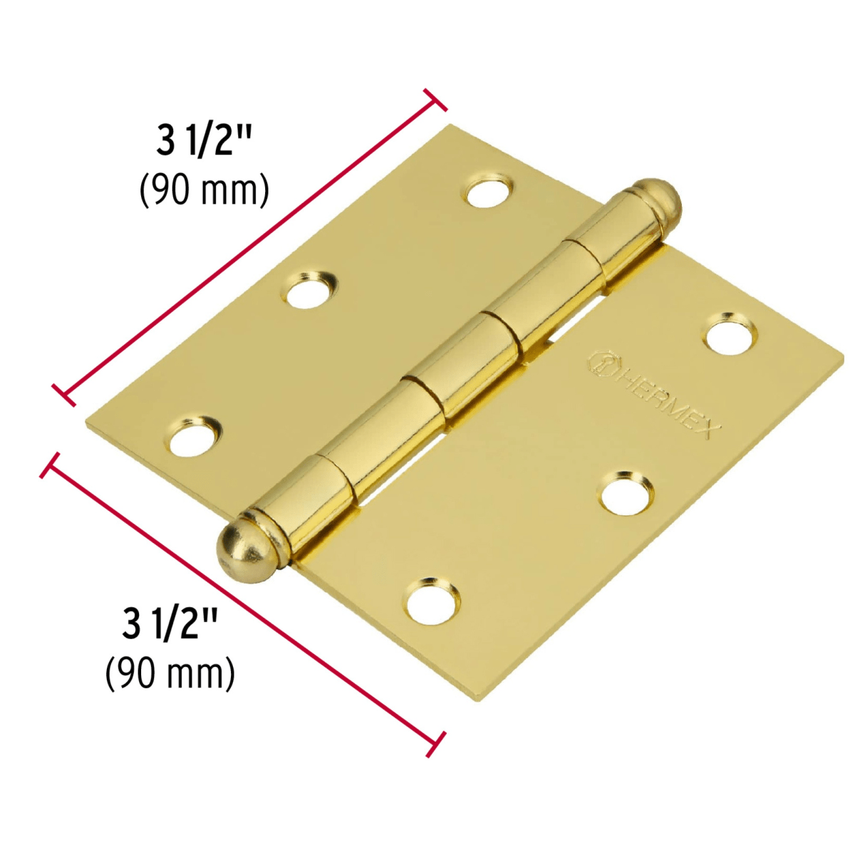 Bisagra cuadrada 3-1/2