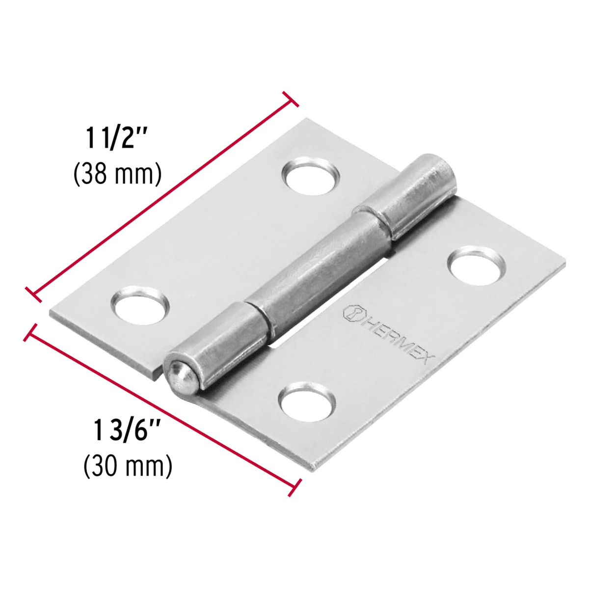 Bisagra rectangular 1-1/2