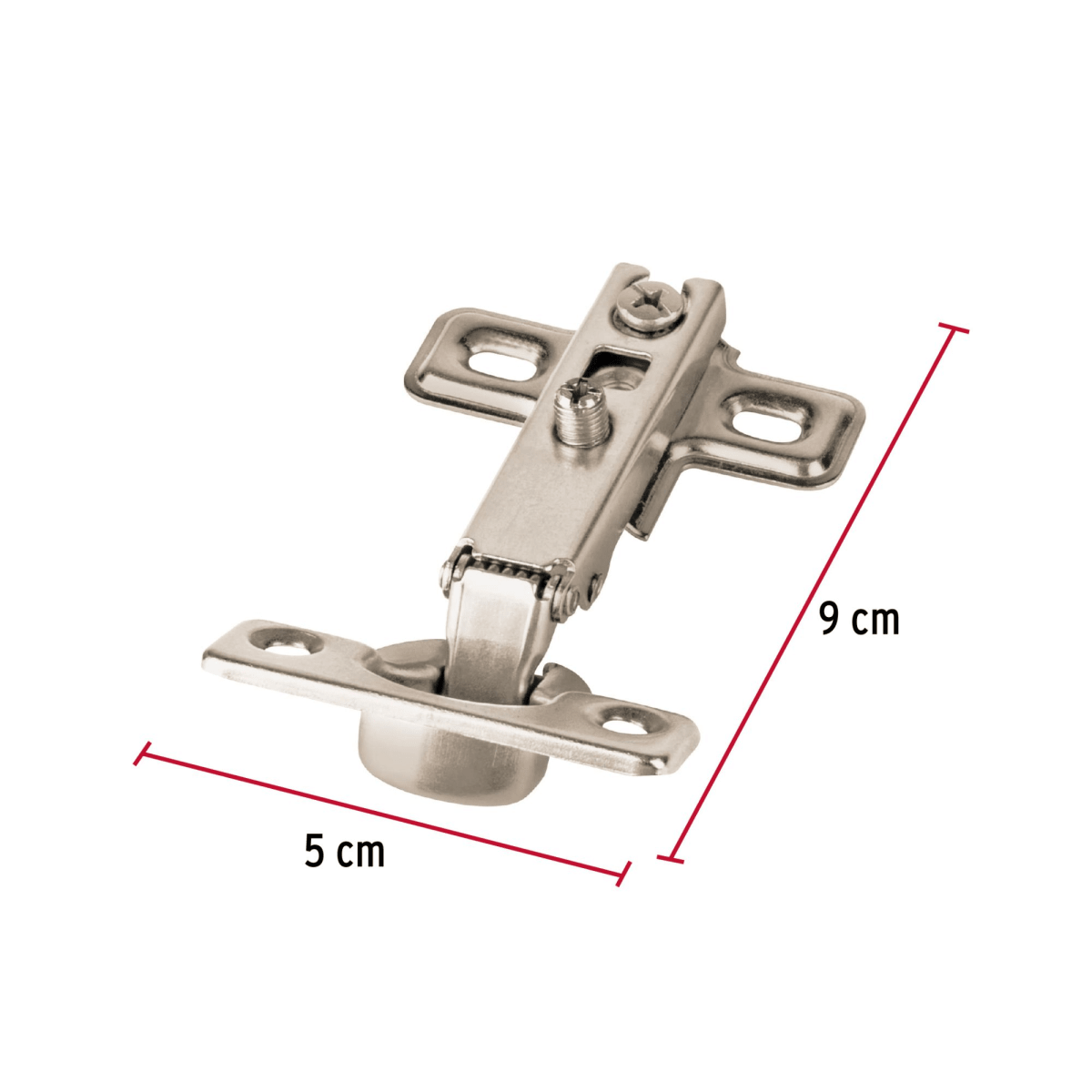 8 bisagras cangrejo cobertura completa 95° Hermex2