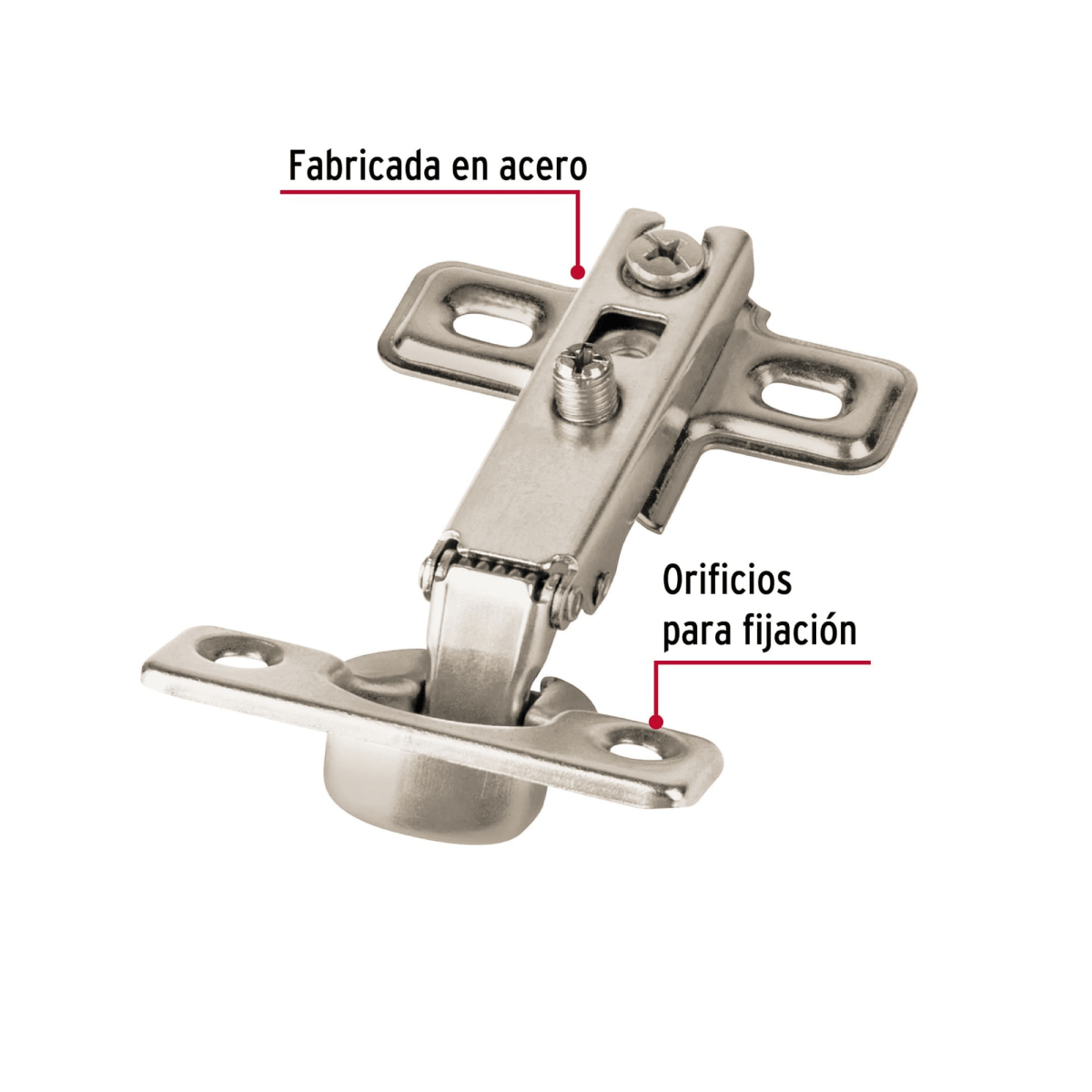 8 bisagras cangrejo cobertura interna 95° Hermex4