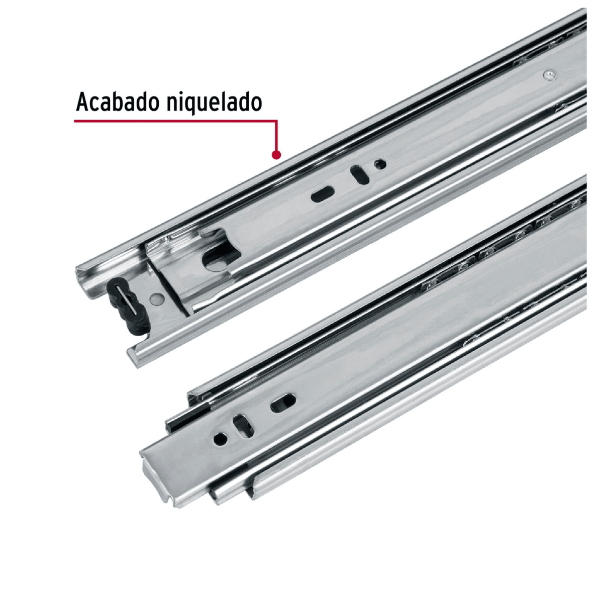 6 correderas extensión 45 cm p/cajón HERMEX2