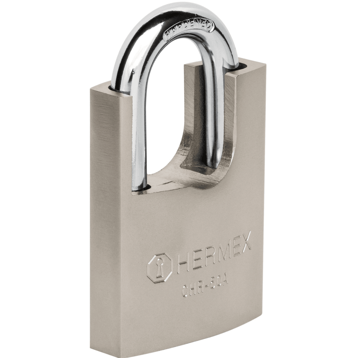 Candado de hierro 50 mm con coraza, llave anti-ganzúa, Hermex1