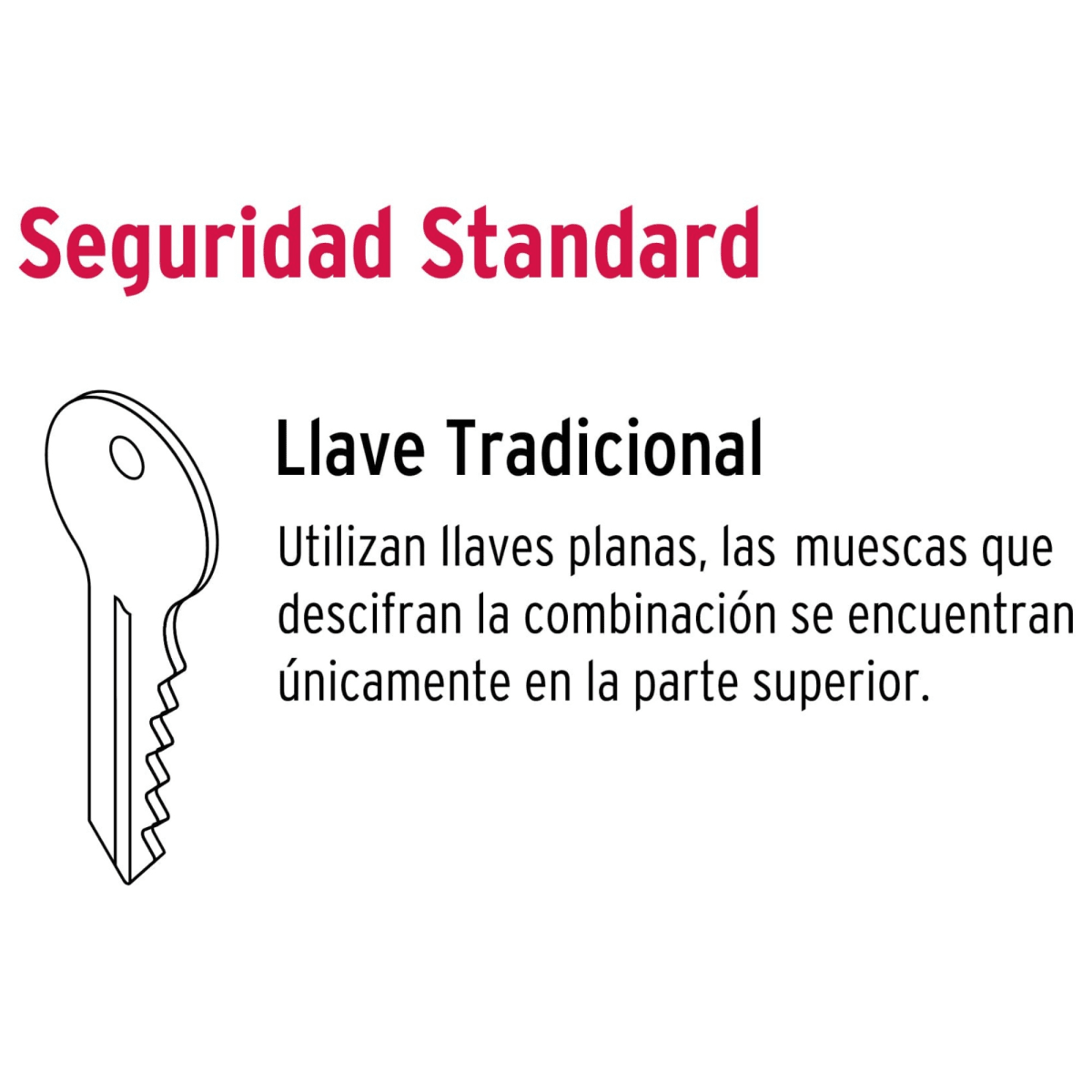 Cerradura de barra fija cilindro exterior Hermex3