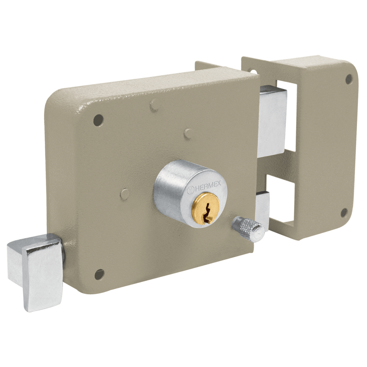 Chapa Cerradura derecho sobreponer Hermex1