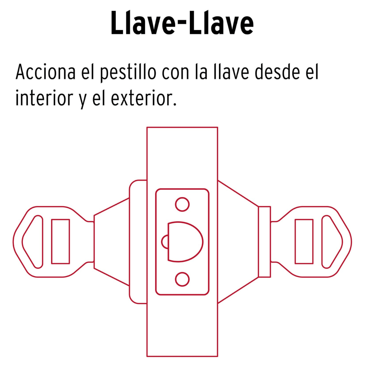 Chapa cerrojo dorado brillante Hermex4