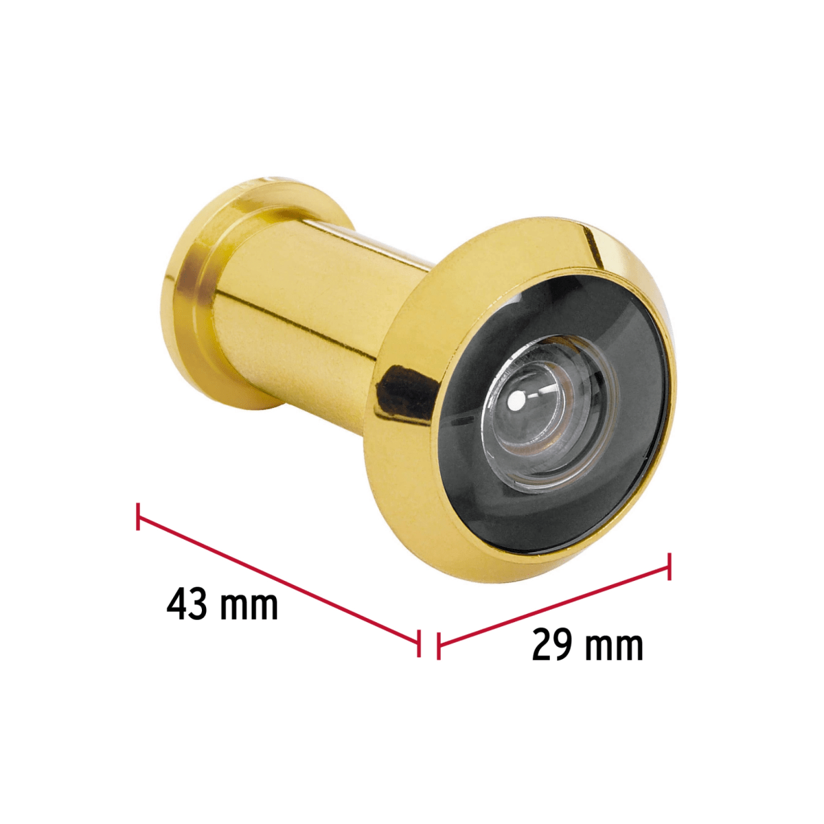Ojo mágico Mirilla de seguridad Visor para puerta Dorado HERMEX3
