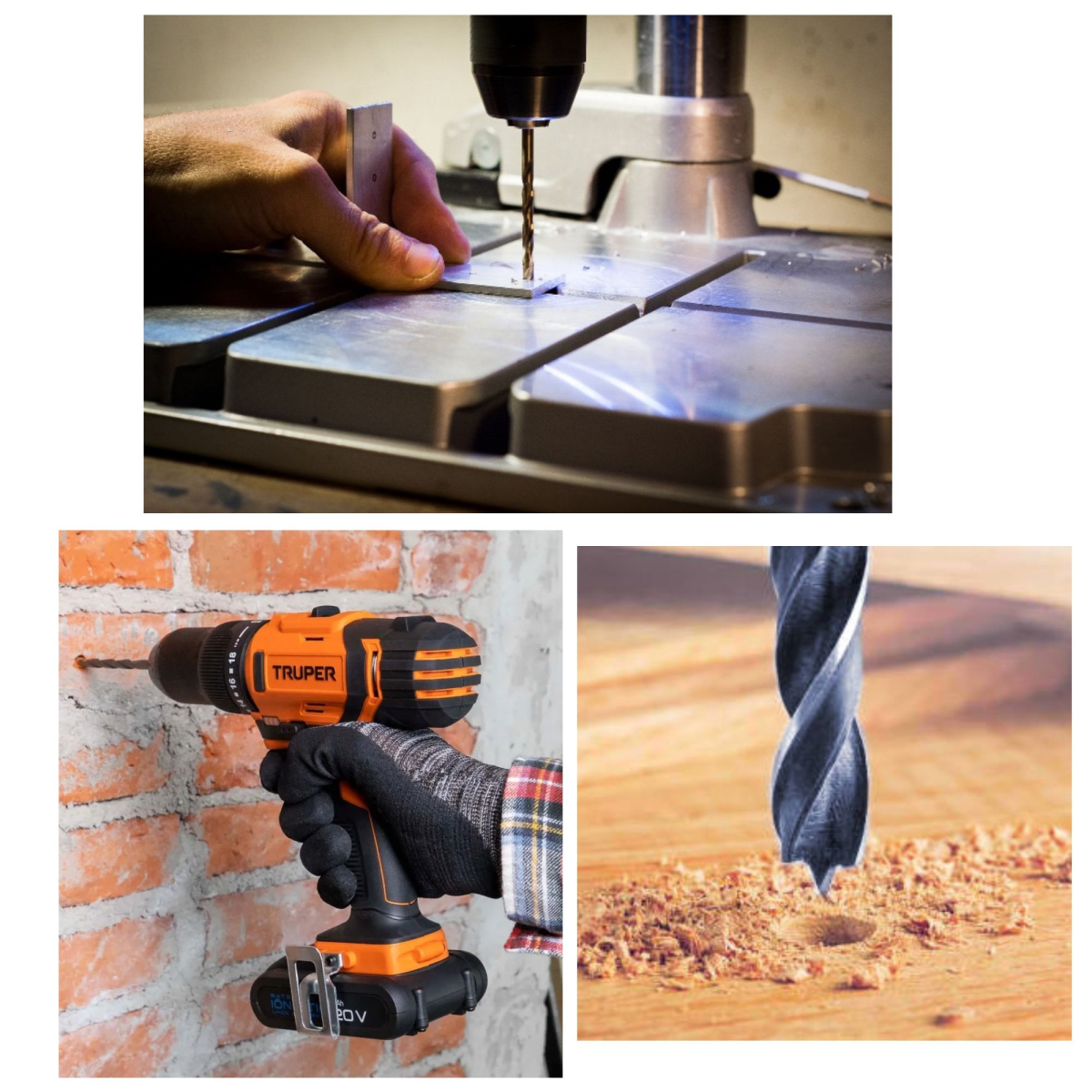 Juego de brocas para metal, concreto y madera 9 piezas pretul3