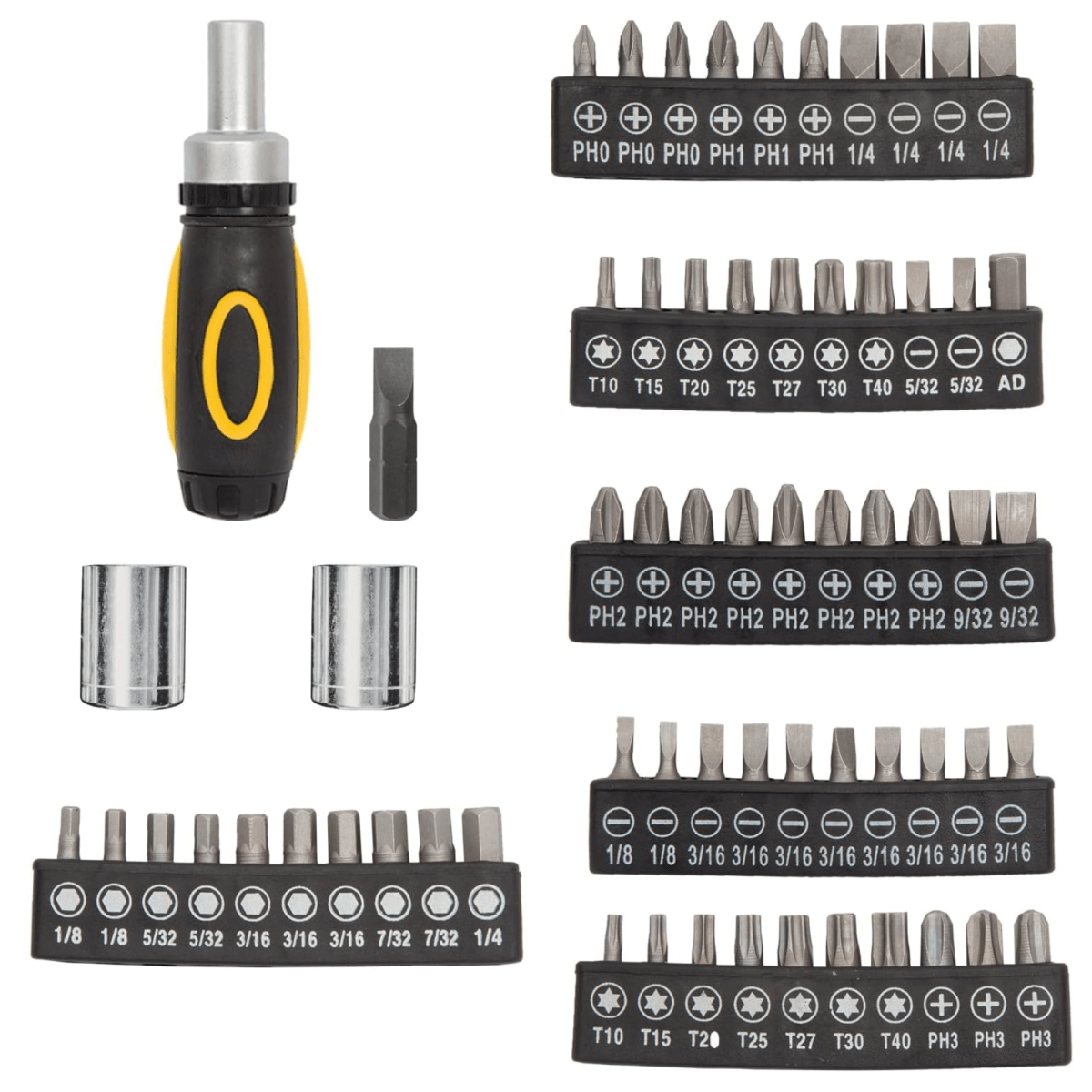 Juego de herramientas dados y puntas 81 piezas pretul3