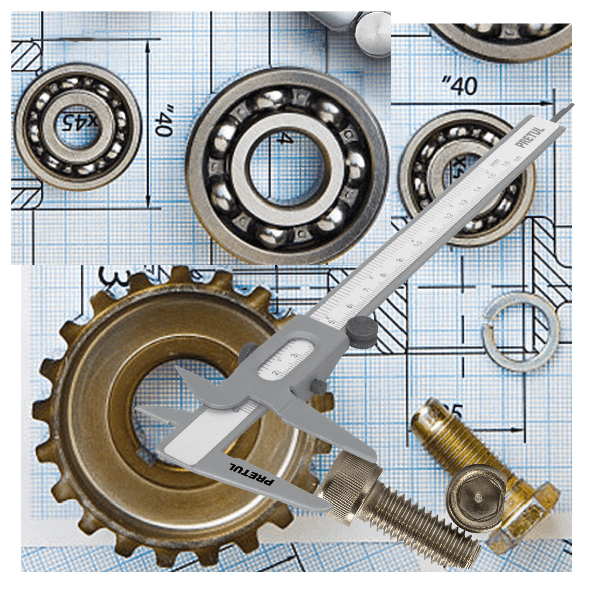 Calibrador Vernier de 6Pulg Pretul2