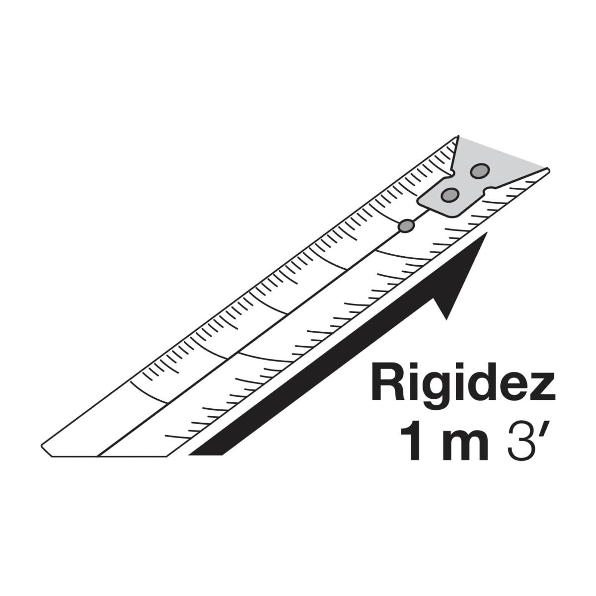 Wincha cinta métrica 3m Azul Pretul3