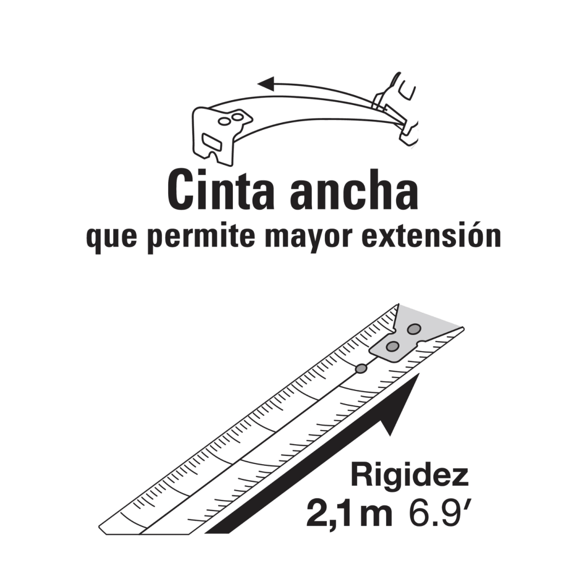 Wincha cinta métrica 5m Amarillo Pretul4