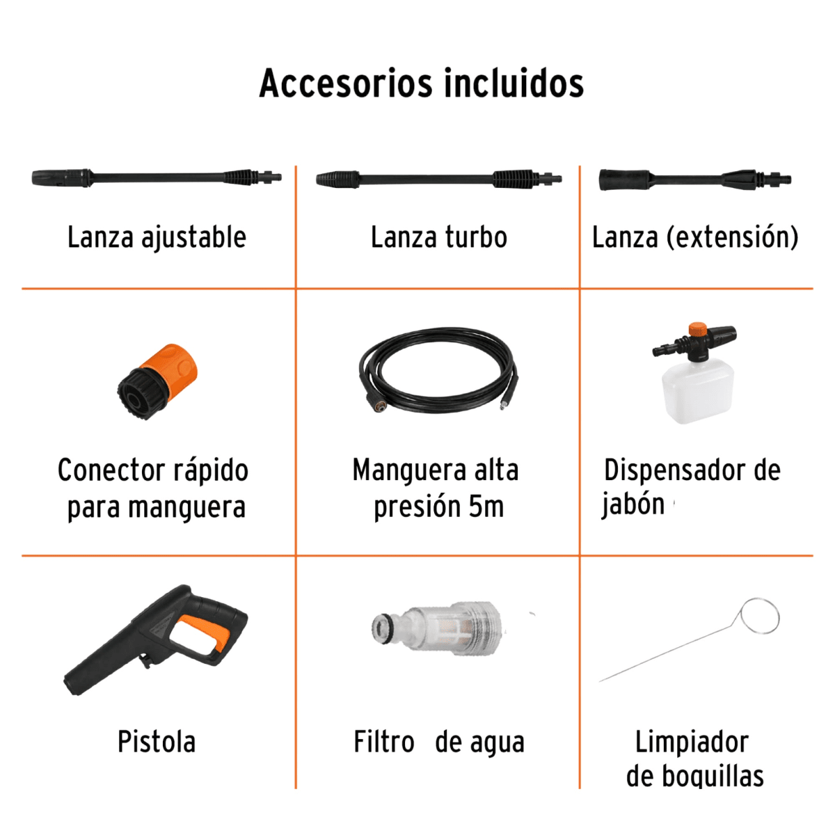 Hidrolavadora alta presión 1800PSI 1500W HILA 1800-2 eléctrica Truper5