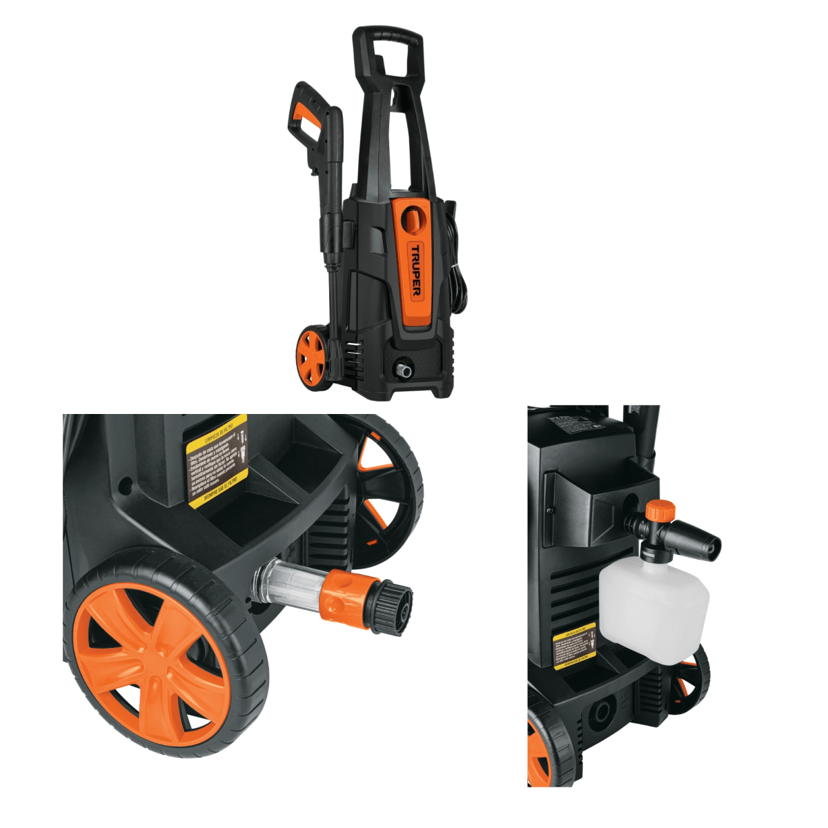 Hidrolavadora alta presión 1800PSI 1500W HILA 1800-2 eléctrica Truper7