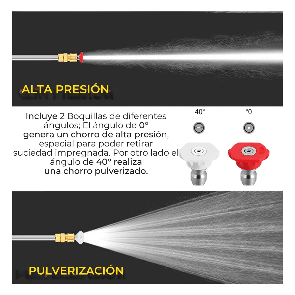 Hidrolavadora inalámbrica 20V Alta Presión LIMPIEZA PROFUNDA FERTON5