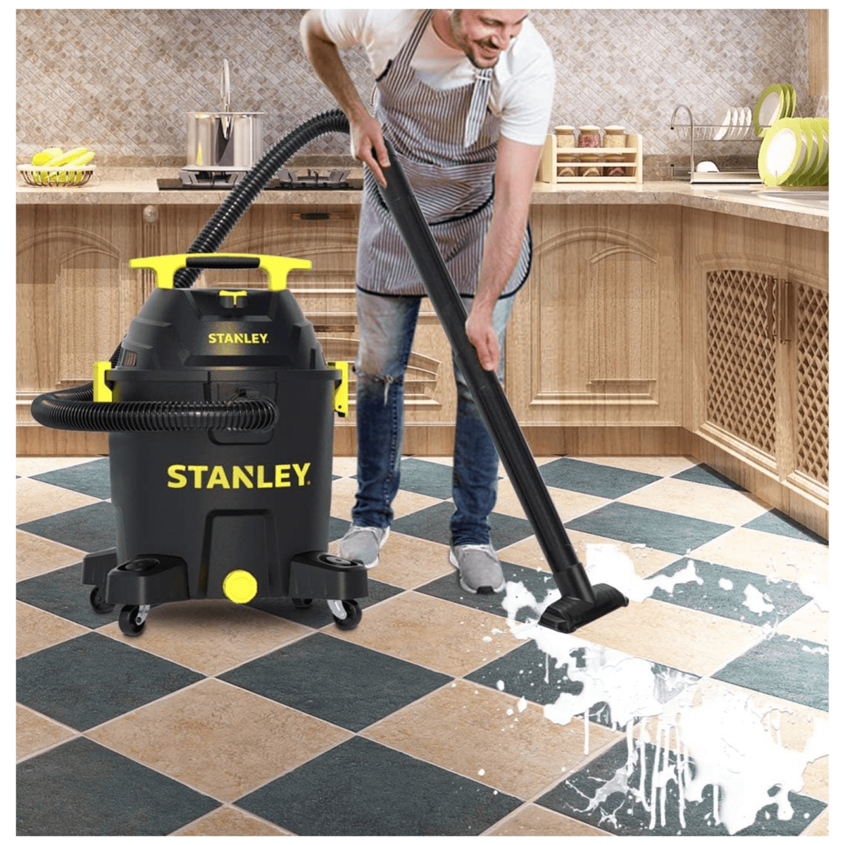 Aspiradora de polvo y liquido 23L 1100W SL19402P STANLEY4