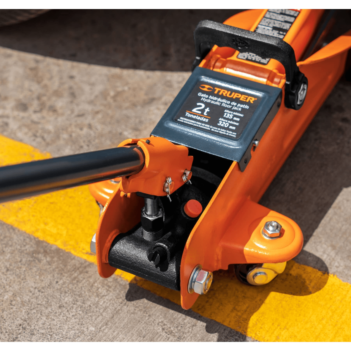 Gata tipo lagarto caimán 2 toneladas con maletín Truper3