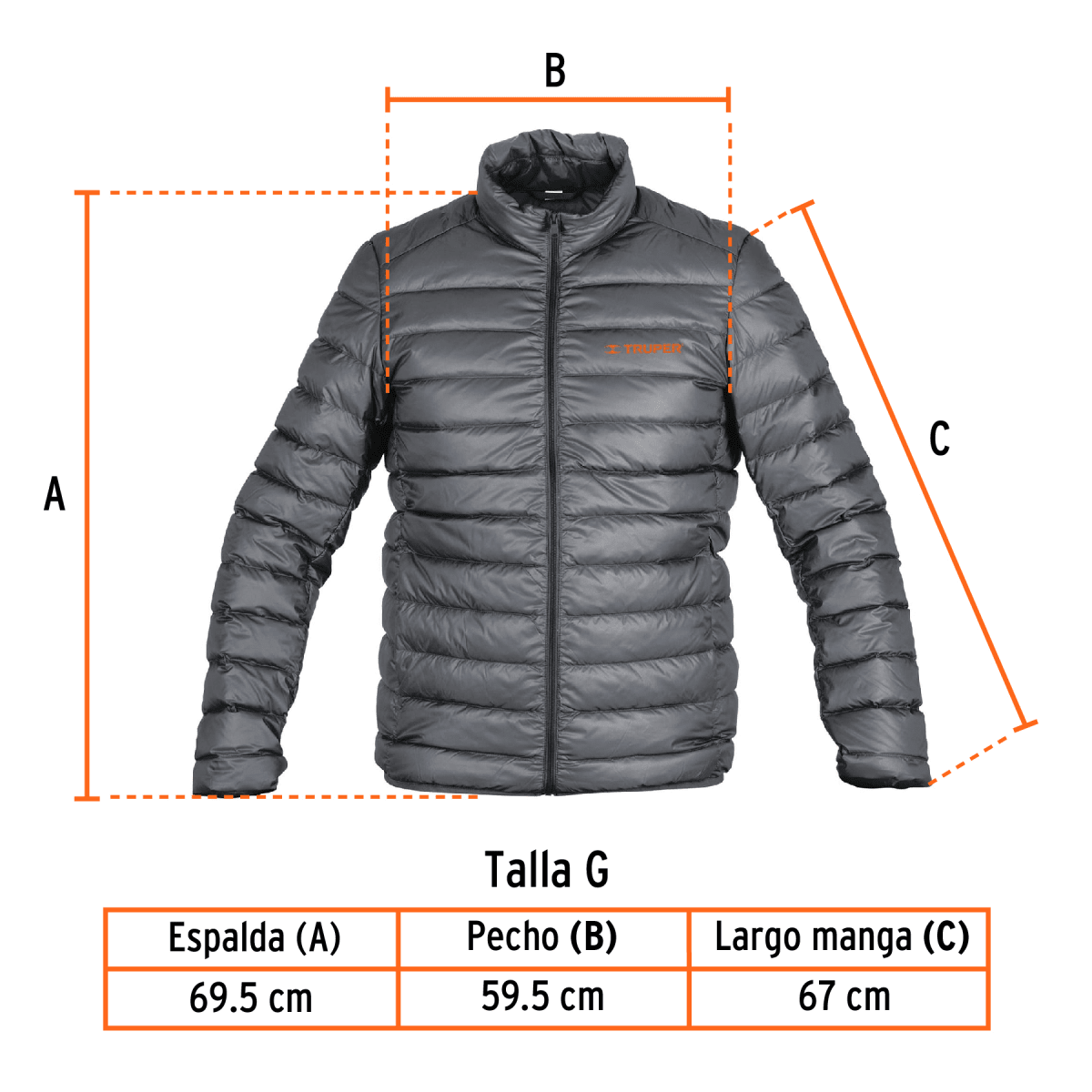 Casaca De Plumas Impermeable para Caballero Truper3
