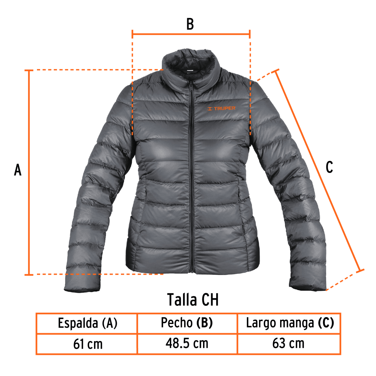 Casaca de plumas para Dama Truper2