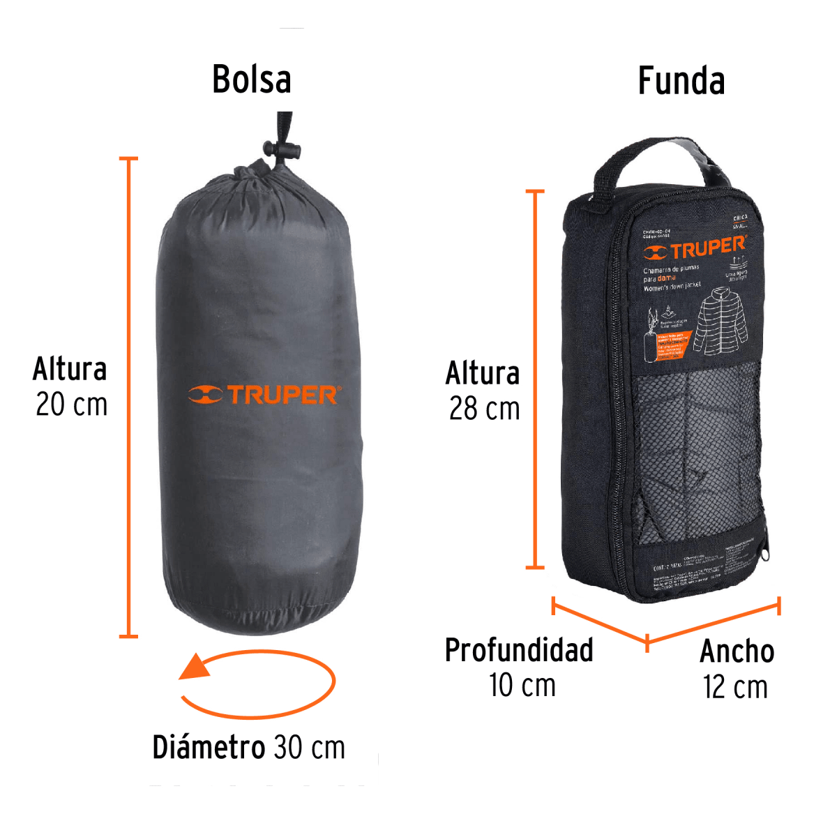 Casaca de plumas para Dama Truper3