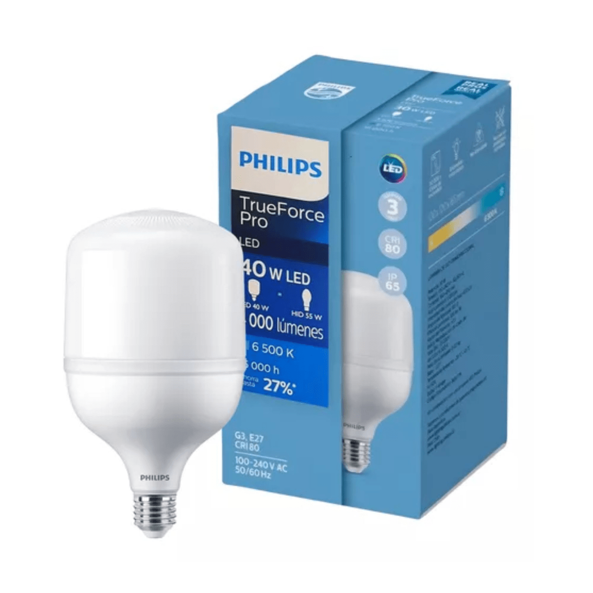 FOCO LED TRUEFORCE PHILIPS 40W 4K LÚMENES LUZ FRÍA2