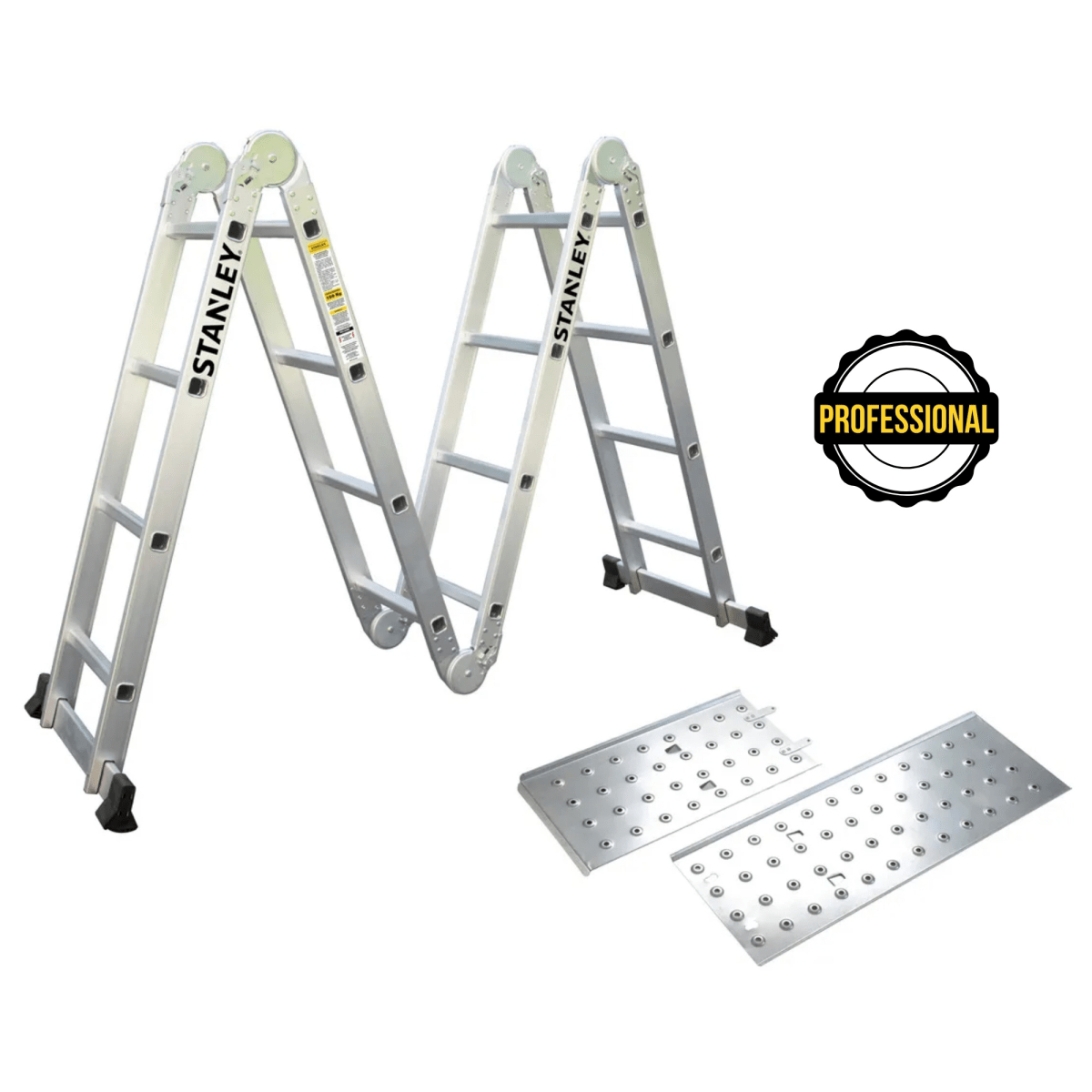 Escalera multiposición 16 peldaños articulada 4X4 STANLEY3