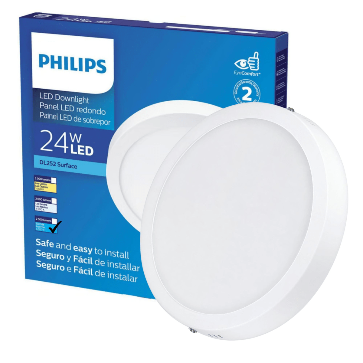 FOCO LED PHILIPS DOWNLIGHT 24W LUZ FRÍA1