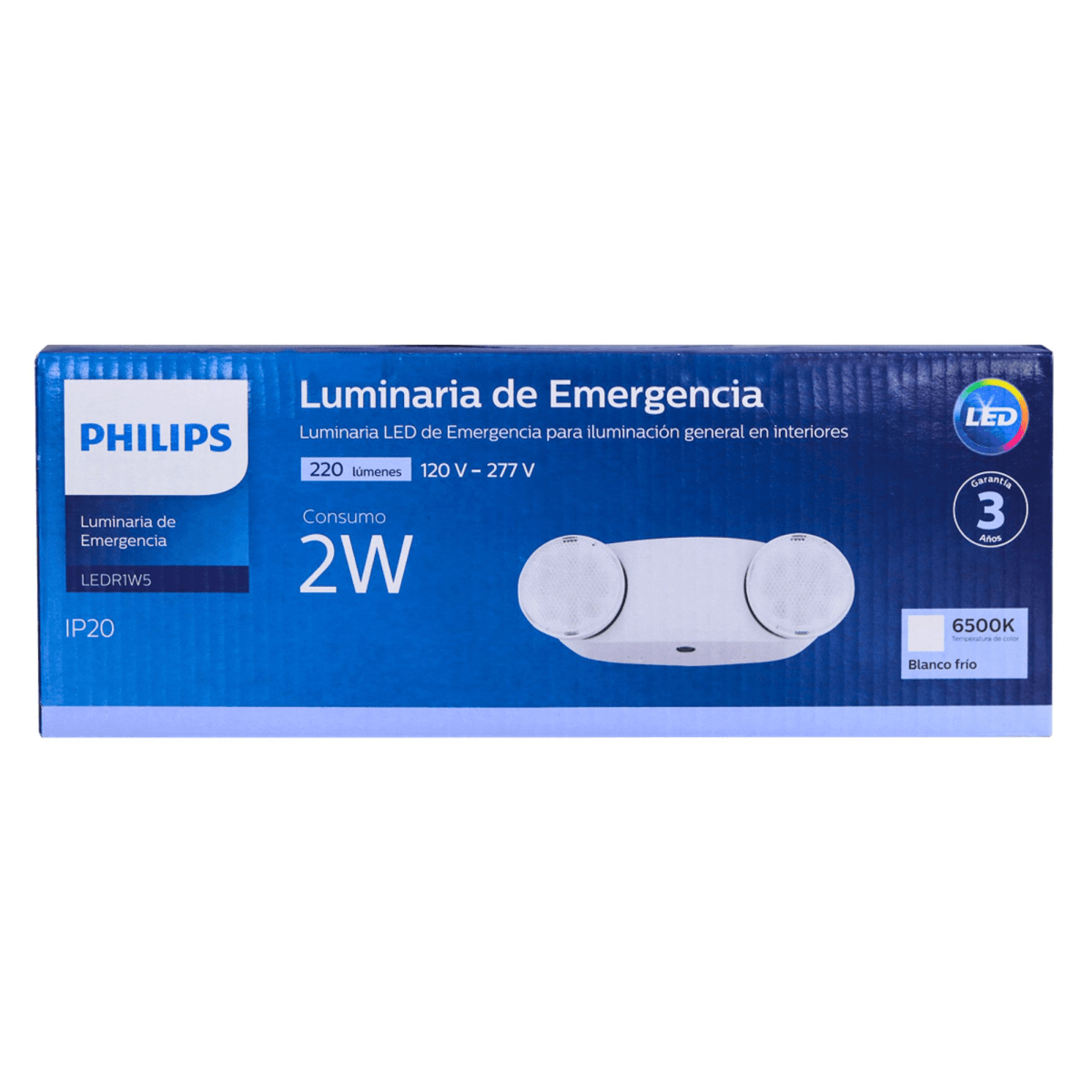 LUZ LED DE EMERGENCIA 2W PHILIPS  LEDR1W54