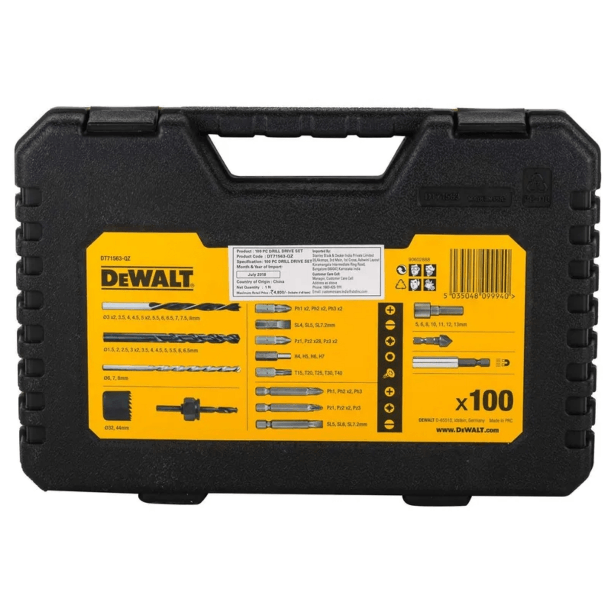 Brocas y puntas para taladro 100 piezas DT71563-QZ DEWALT6