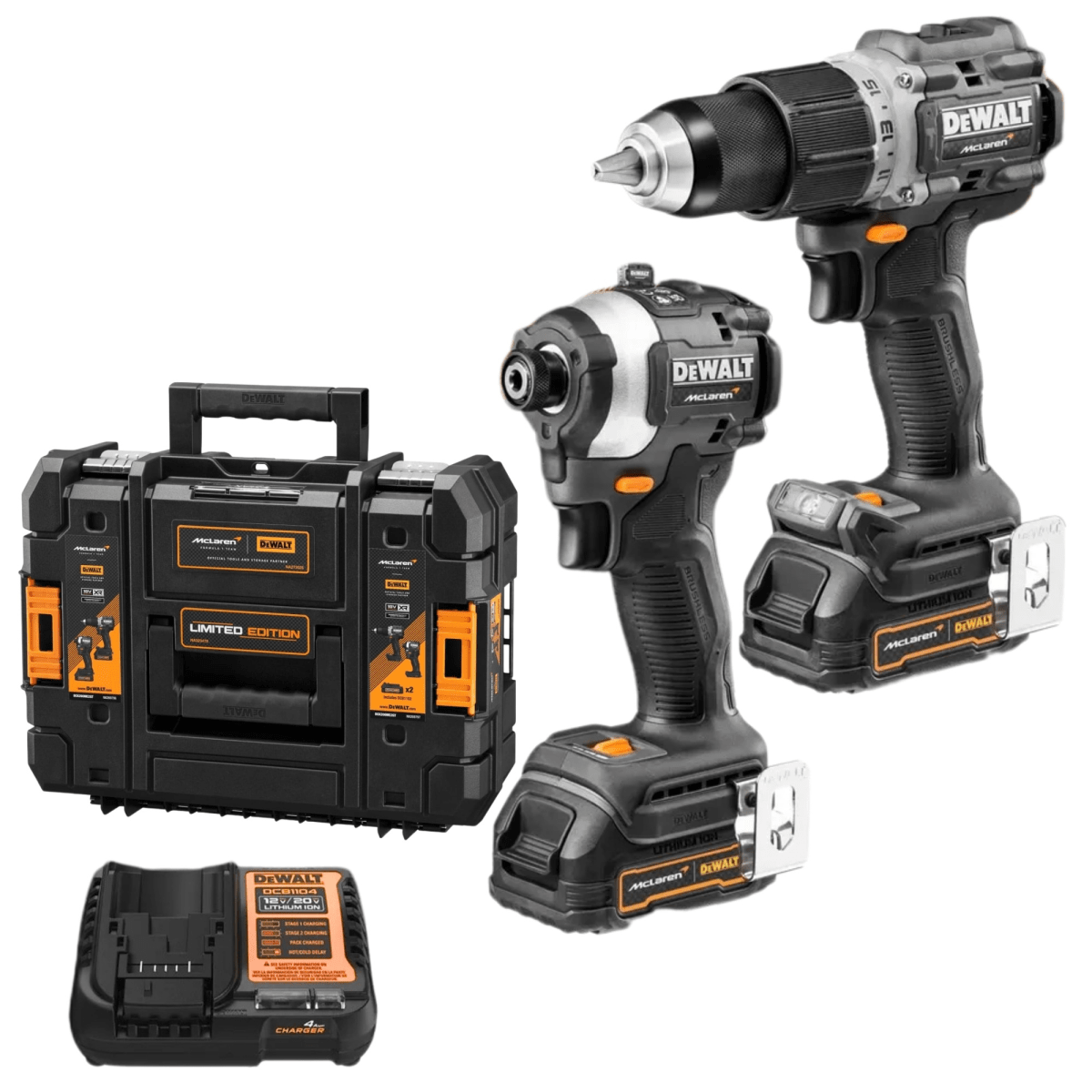 Taladro percutor atornillador de impacto inalambrico Brushless McLaren Dewalt1