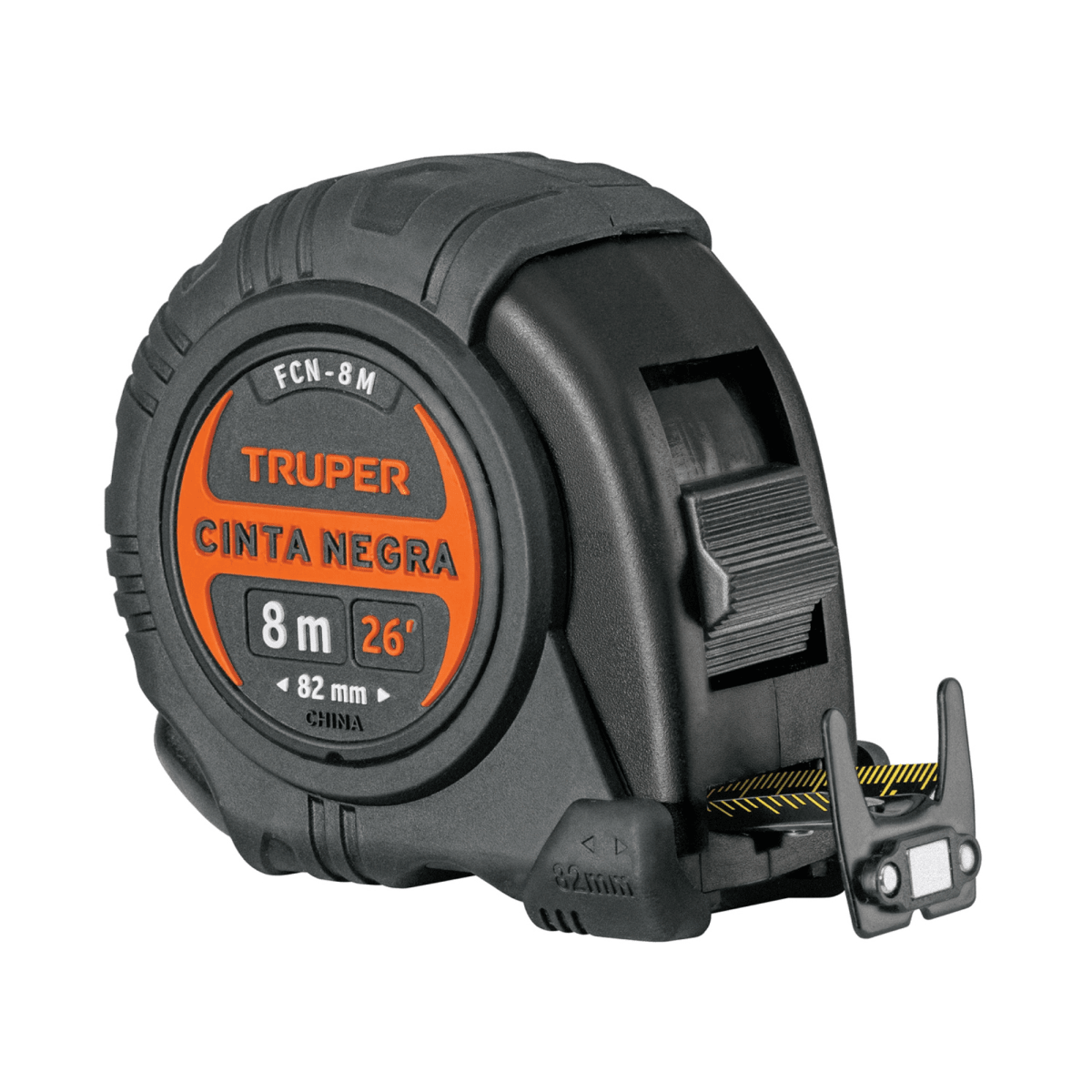Wincha Magnética contra impactos Cinta Métrica 8m cinta Negra TRUPER1